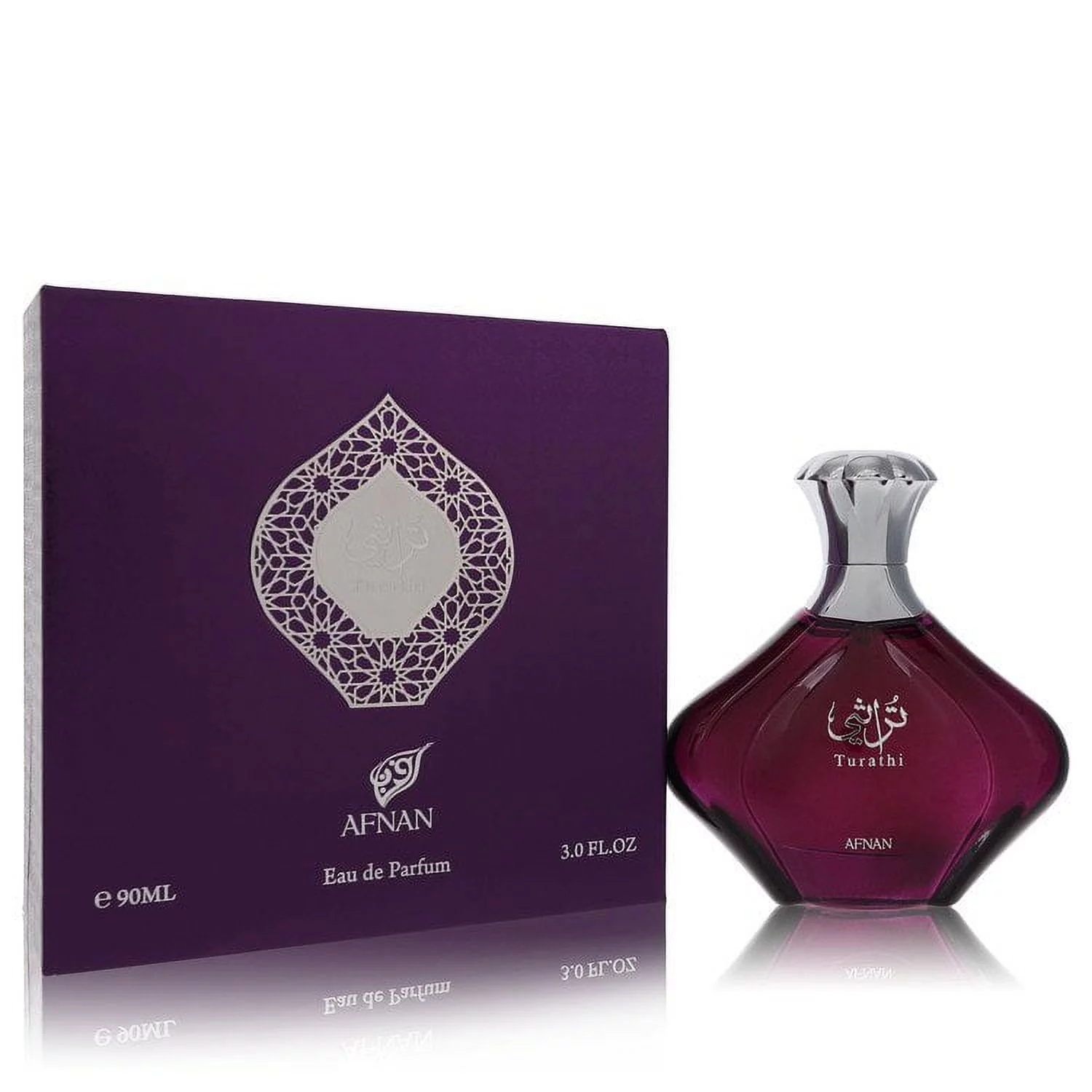 Afnan Turathi Purple by Afnan Eau De Parfum Spray 3 oz for Female