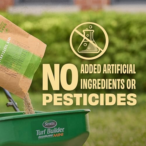 O.M. Scott and Sons Tall Fescue Blend Grass Seed, Fertilizer and Soil Improver, Naturally Crowds Out Weeds, Covers Up to 2,000 sq. ft., 8 lbs.