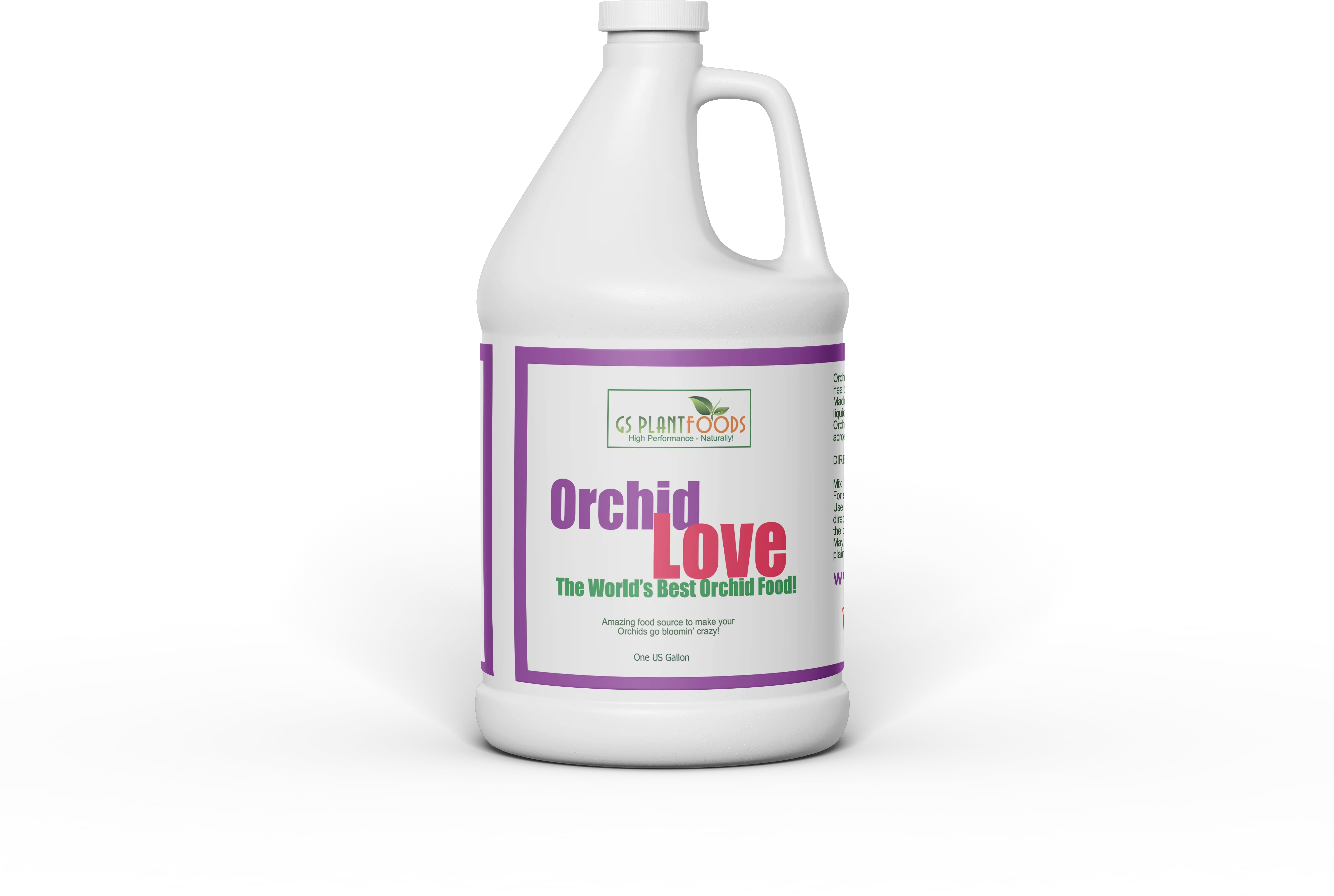 Orchid Love - World's Greatest Orchids Food, Best Organic Natural Orchid Flower Bloom Booster Fertilizer / Fertiliser 1 Gallon of Liquid Concentrate