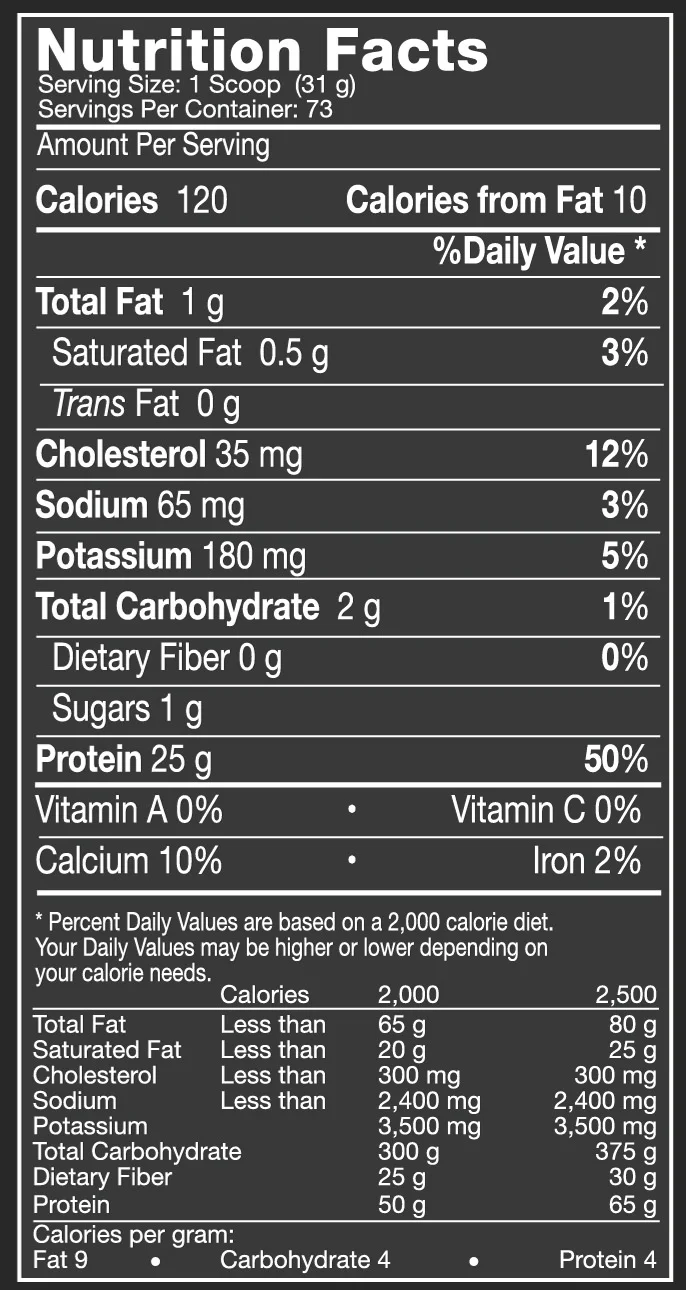 Musclepharm Combat 100% Whey Protein Powder, Vanilla, 25g Protein, 5 Lb