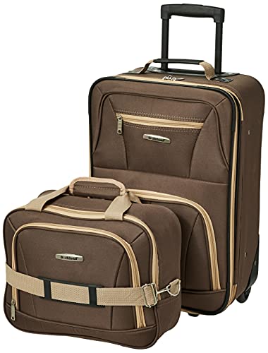 Rockland Fashion Expandable Softside Upright Luggage Set, Charcoal, 2-Piece (14/19)