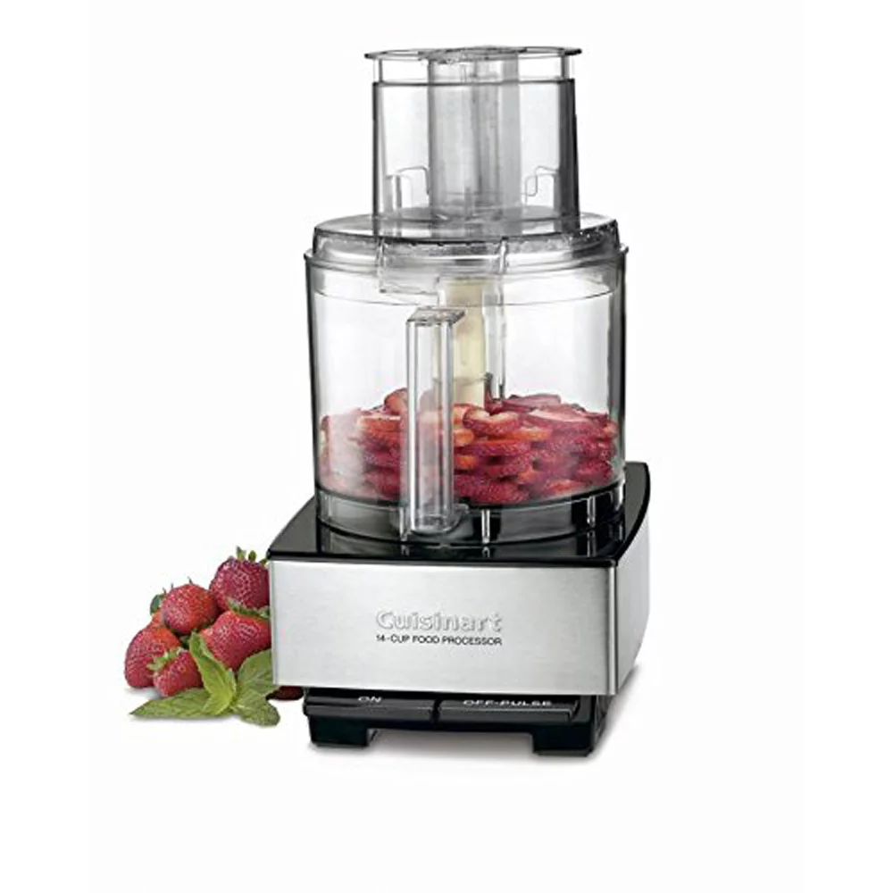Cuisinart 14-Cup Food Processor, Brushed Stainless Steel (DFP-14BCNY) with Deco Gear Spice Mill