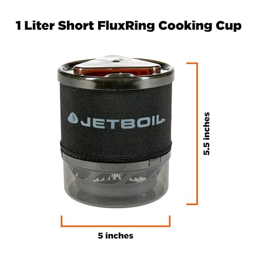 Jetboil MiniMo Camping and Backpacking Stove Cooking System with Adjustable Heat Control