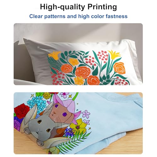 DTF Printer Machine - with XP600 Printhead, Faster Speed Higher Resolution 5760 * 1440dpi, T Shirt Printer DTF Transfer Machine with Roll Feeder, White Ink Mixing System (L8050)