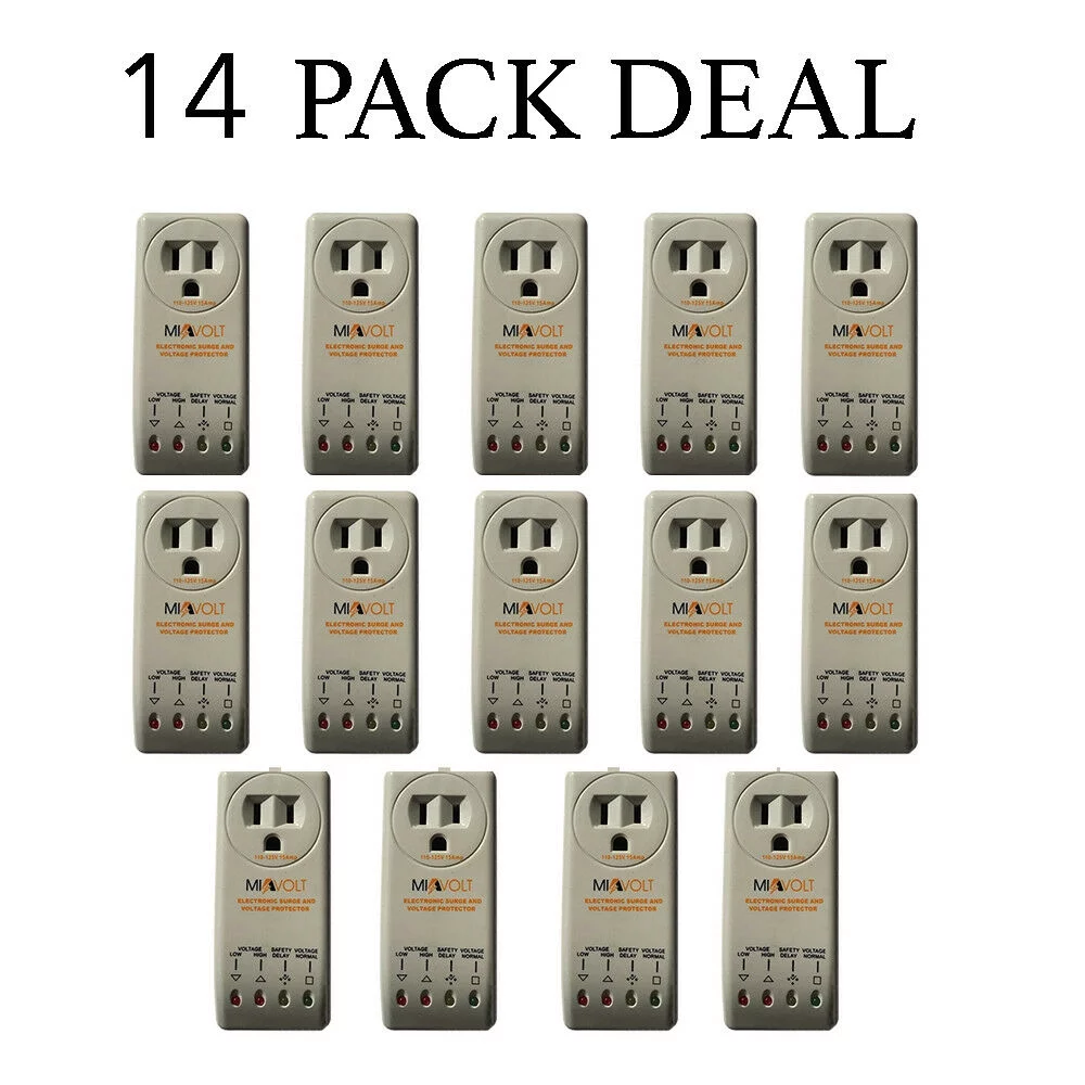 14 PACK New Refrigerator 1800 Watts Voltage Brownout Appliance Surge Protector