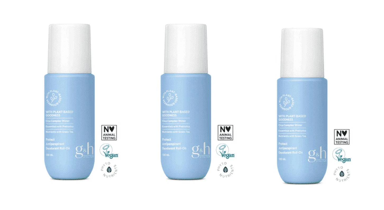 3 bottle G&H Protect+ Deodorant & Anti-Perspirant Roll-On size 100 ml.