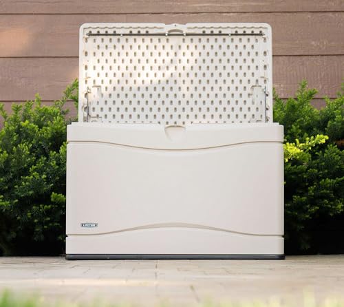 Lifetime 60012 Extra Large Deck Box, 130 Gallon, Desert Sand/Brown