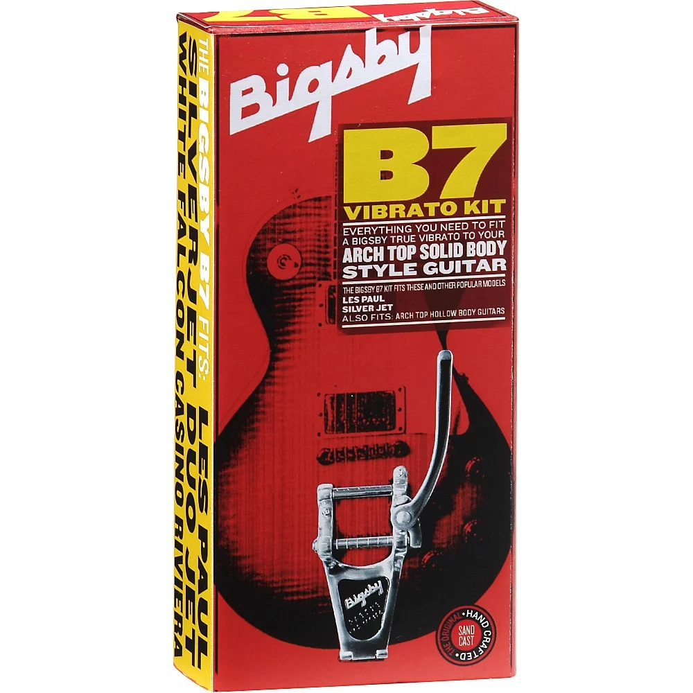 Bigsby B7 Vibrato Kit - Arch Top Solid-Body Guitars Chrome