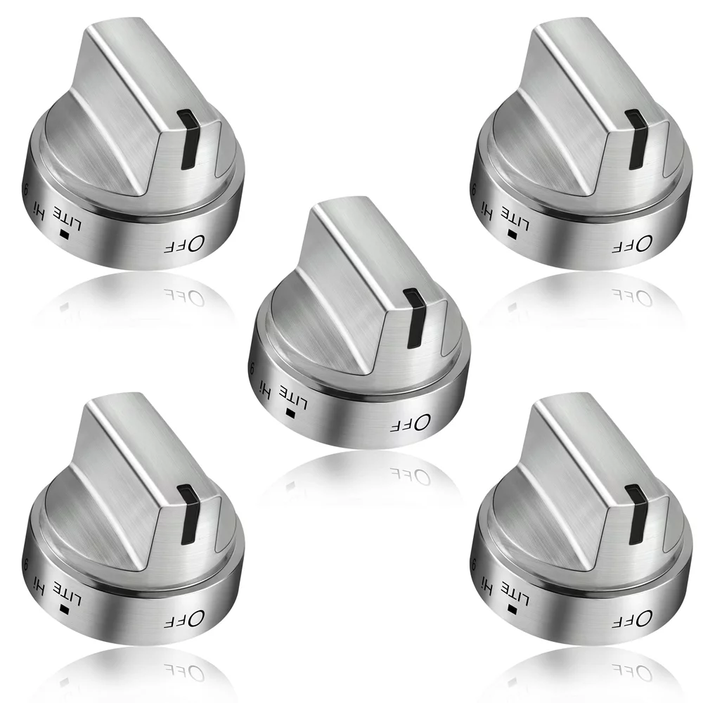 5 Pcs Gas Stove Knob WB03X24818 for GE Stove Knobs PS11729081 AP5989029