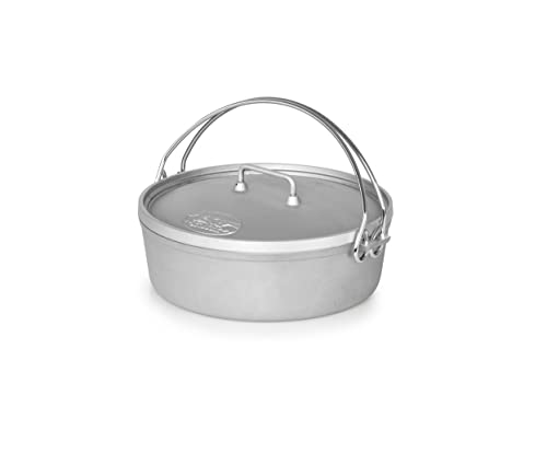 GSI Outdoors Aluminum 12' Dutch Oven | Dutch Oven with Fixed Legs for Camping, Cabin and Home Kitchen