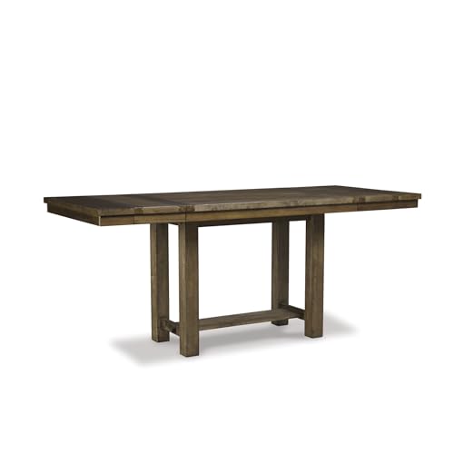 Signature Design by Ashley Robbinsdale Casual Removable Center Leaf Dining Extension Table with Trestle Base, White
