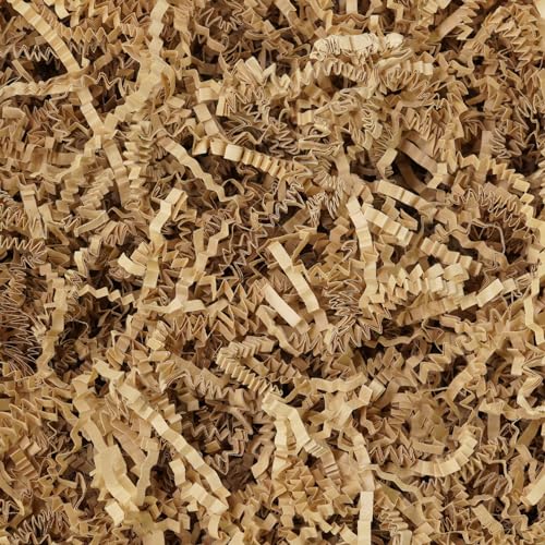 Bobobag 1LB Christmas Crinkle Cut Paper Shred Filler Recyclable Gift Wrap confetti Raffia Grass Shred Paper for Christmas Gift Wrapping Basket Filling Box Filling Party Decor (Red/Green)