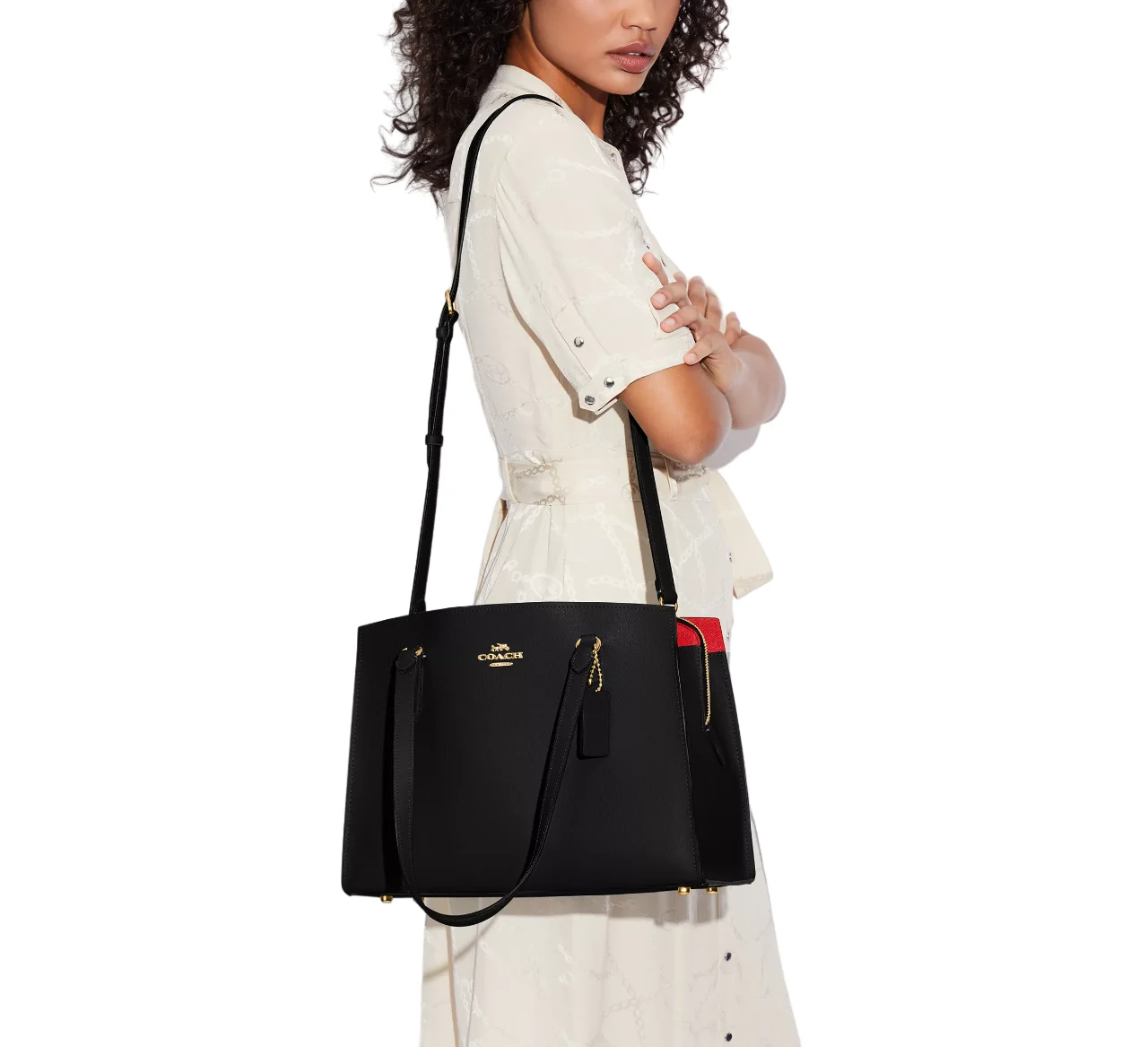 Coach Tatum Carryall Handbag (Black)