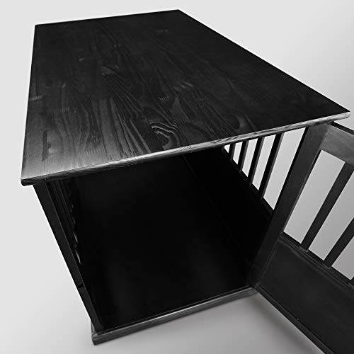 Casual Home Wooden Medium Pet Crate, End Table, Espresso