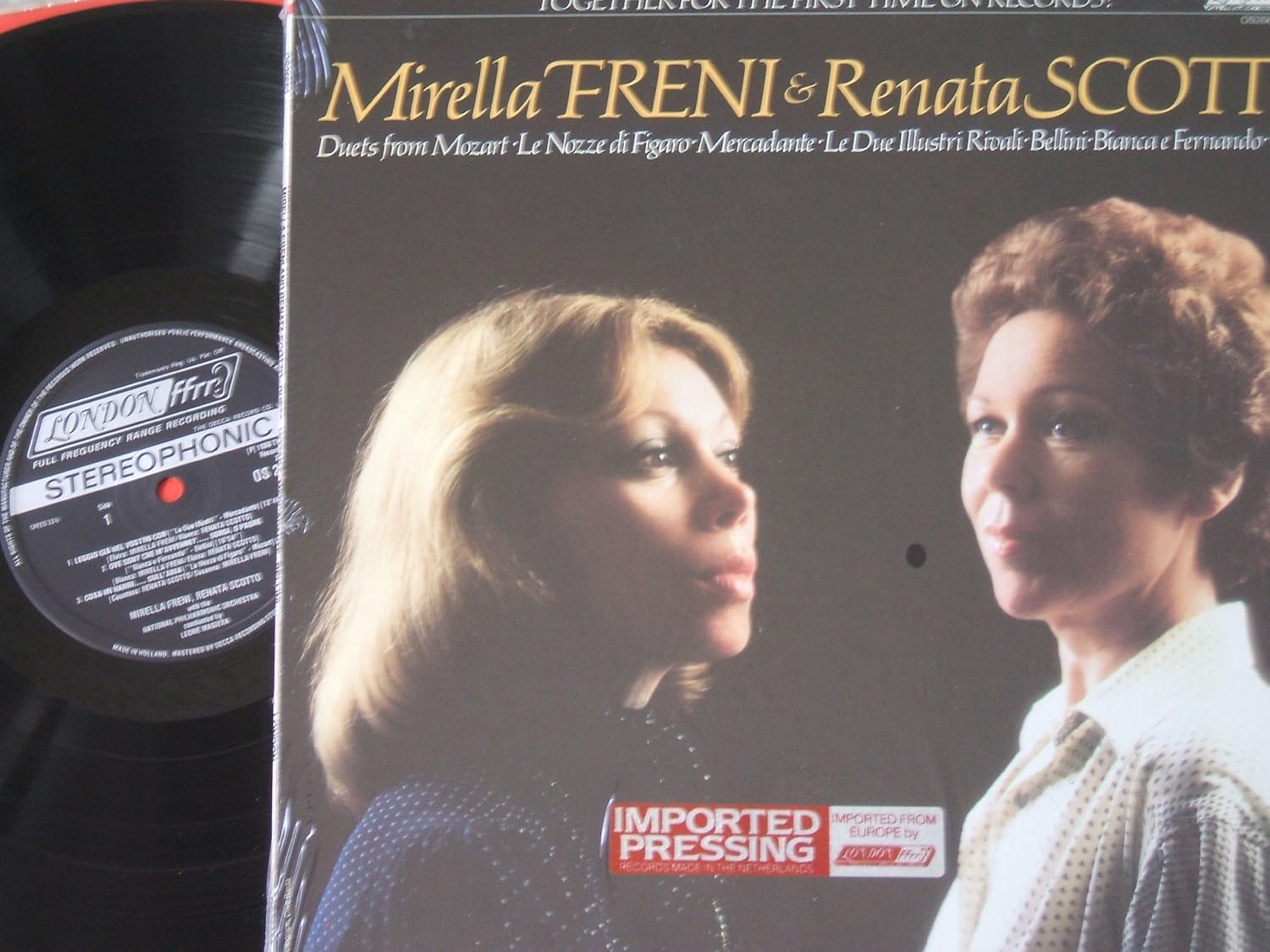 Mirella Freni & Renata Scotto; Duets From Mozart, Le Nozze di Figaro, Meradante, Le Due Rivali, Bellini, Bianca e Fernando & Norma