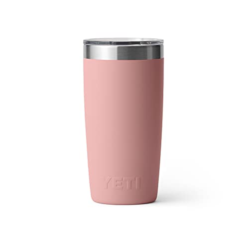 YETI Rambler 10 oz Tumbler, Stainless Steel, Vacuum Insulated with MagSlider Lid, Firefly Yellow
