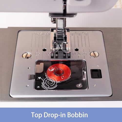 FEIYUE FYe350 Sewing Machine, Energy Saving Servo Motor, Heavy Duty & Portable, 23 Built-in Stitches, Multiple Needle Positions, 6 Bobbins & 5 Included Sewing Feet