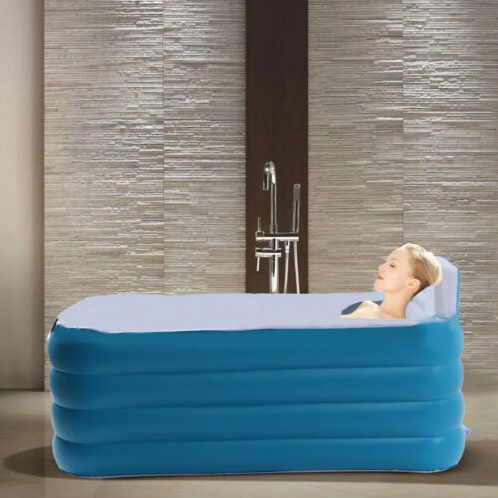 Foldable Portable Modern Automatic Blow Up Bathtub PVC Inflatable Adult Bath Tub