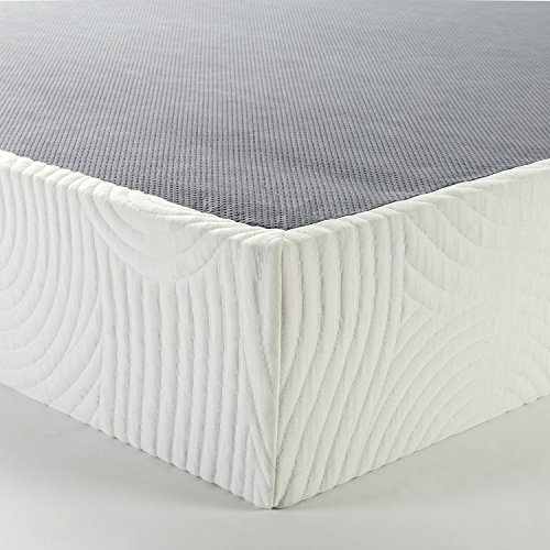 ZINUS Quick Lock Metal Smart Box Spring, 9 Inch Mattress Foundation, Strong Metal Structure, Easy Assembly, Queen, White