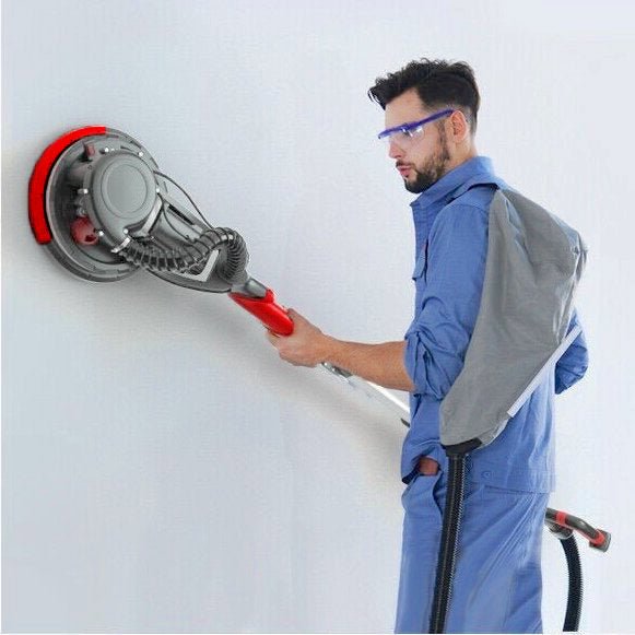 Powerful 9′′ Electric Drywall Ceiling Pole Sander Dustless Vacuum W/ LED