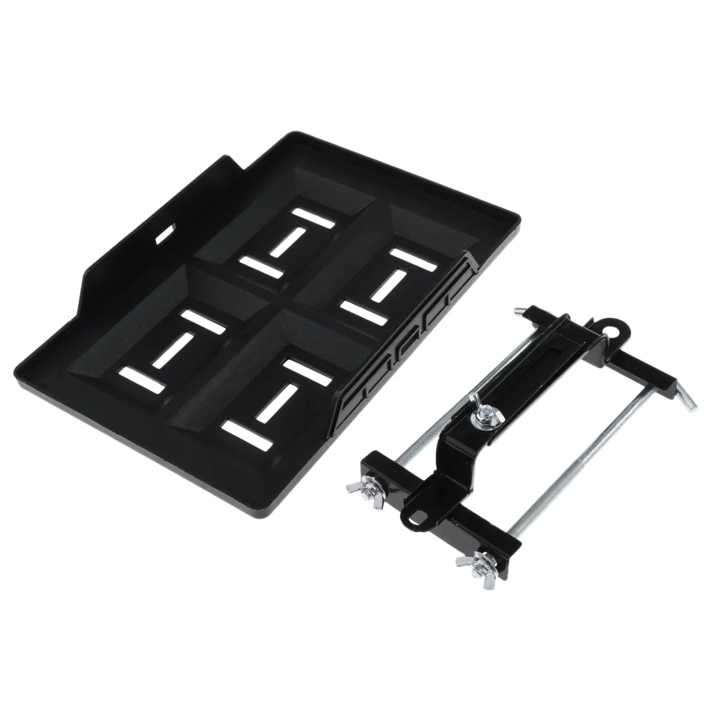 Universal Pickup Truck Boats RV truck trailer Battery Trays & Clamp Holder - Tray 28cm Clamp 19cm