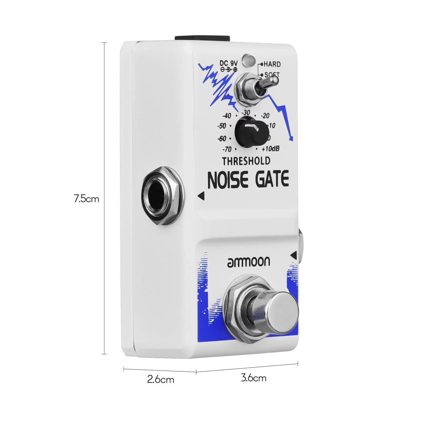 Noise Gate Guitar Effect Pedal True Bypass Zinc Alloy Shell Enhance Your Sound!
