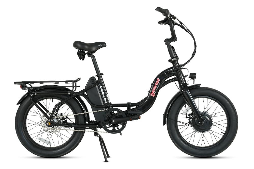 SDU E-Urban, 500W Young Electric Commute Bike, 500W Lightweight Folding Ebike for Adults, 20'' x 3.0'' Tire with Internal Gear Hub