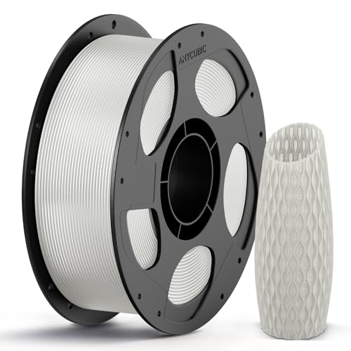 ANYCUBIC PLA+ 3D Printer Filament Bundle, PLA Plus 1.75mm Dimensional Accuracy +/- 0.02mm, Fit Most FDM 3D Printers, 1KG Spool, 2KG Gray+Gray