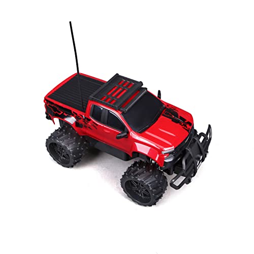 Maisto Tech R/C 1:16 Scale 2.4 GHz Off Road 2019 Chevrolet Silverado, Red