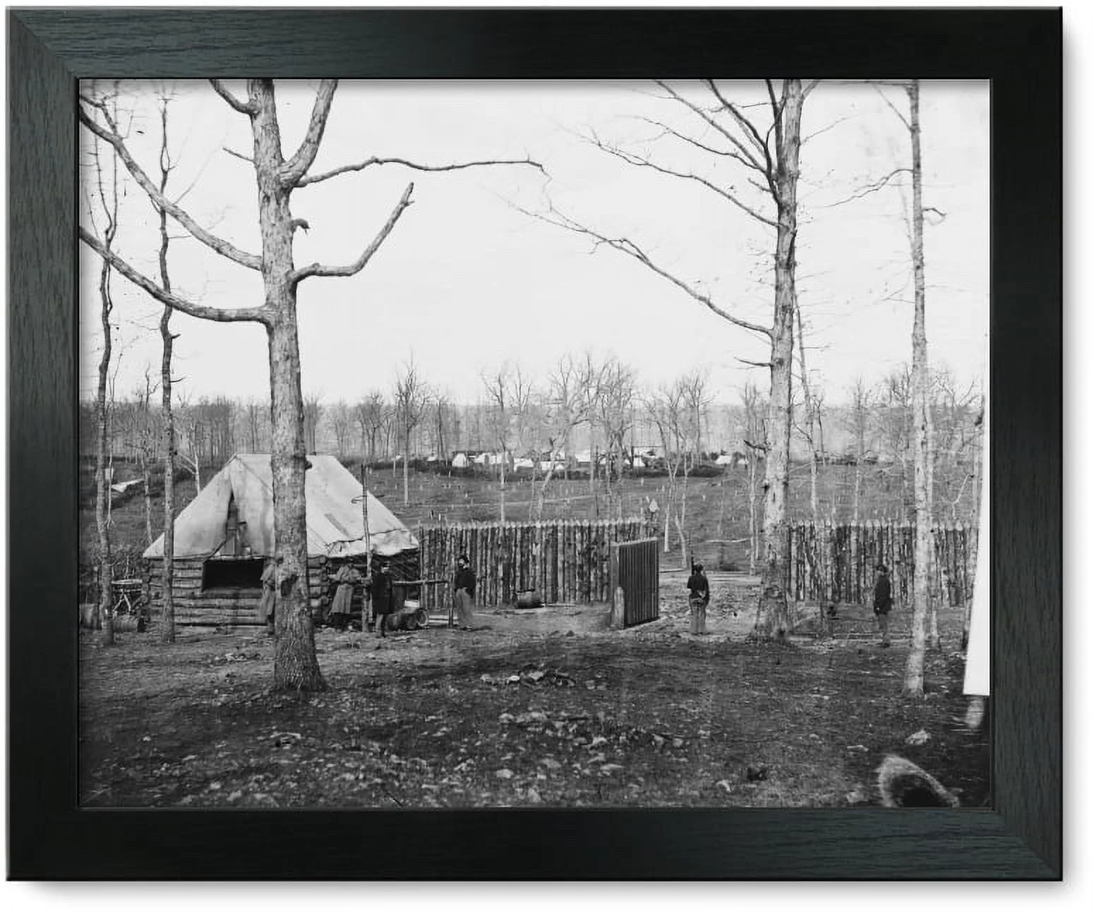 Framed Print: Rappahannock Station, Va. Sutler's Hut And Stockade Of 50th New