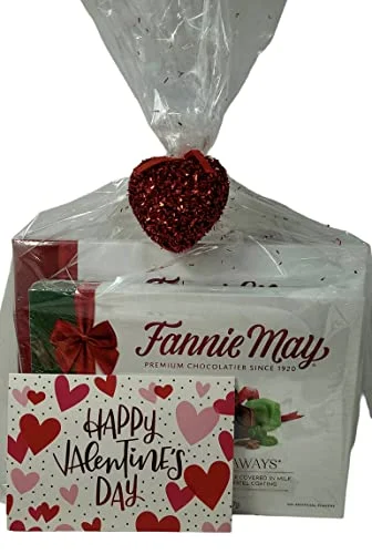 Fannie May Pixies and Mint Meltaway Bundle | 14oz Pixies | 14oz Mint Meltaways | Perfect for Chocolate Lovers, Mom or Dad | 2 Favorites Wrapped in a Cello Bag and Accented with a Big Bow