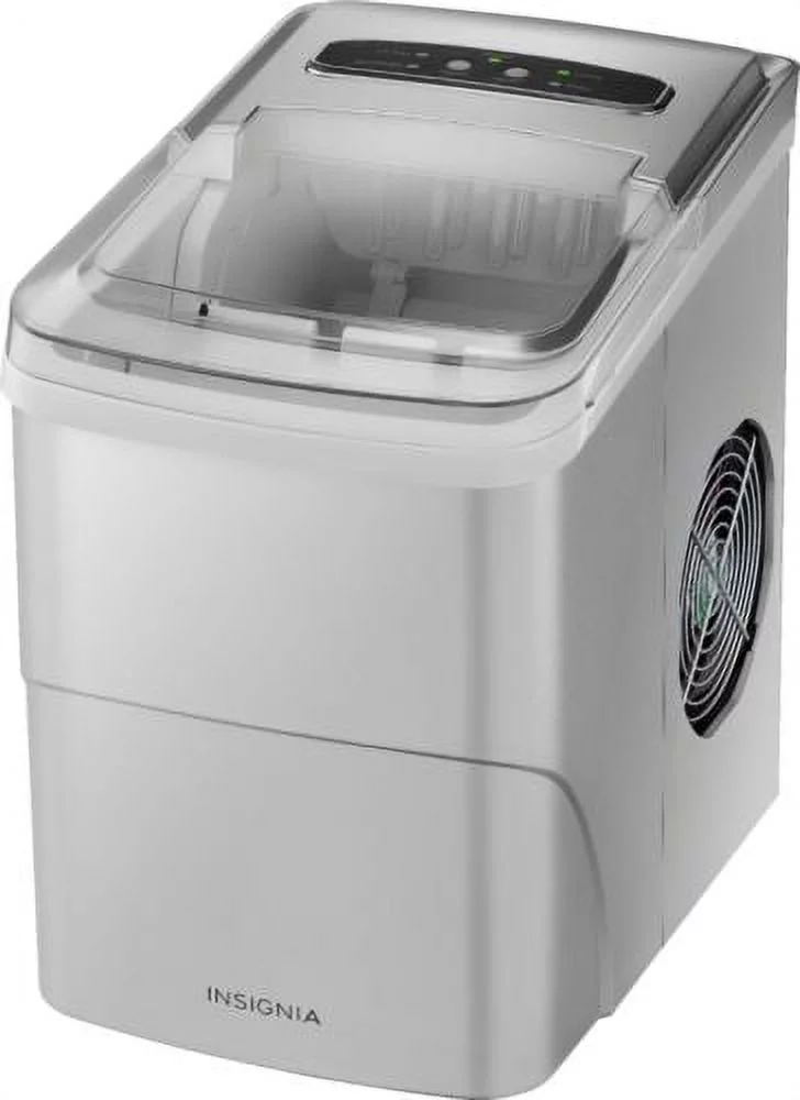 Insignia- 26 Lb. Portable Icemaker with Auto Shut-Off - Silver
