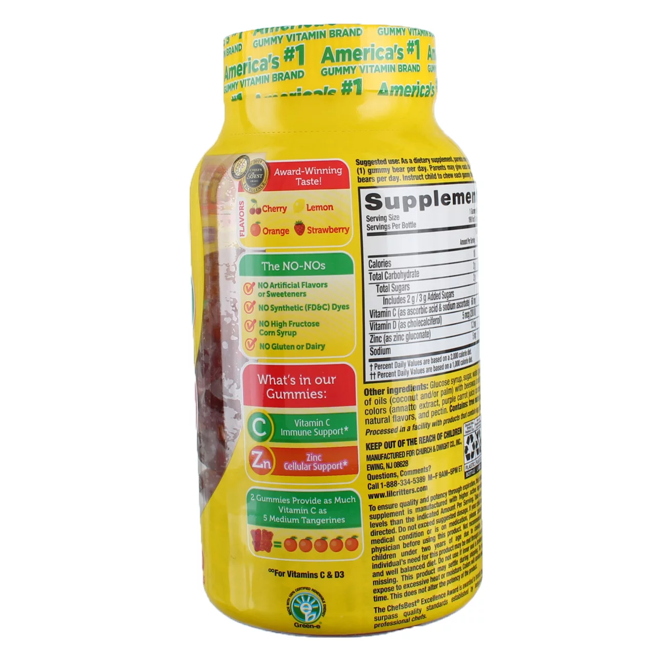 Lil Critters Immune C Plus Zinc Echinacea For Immune Support Gummies - 190 Ea, 6 Pack