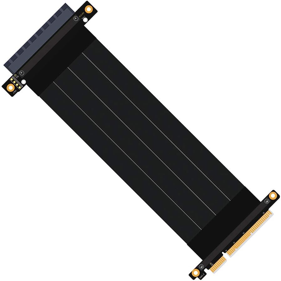 Pcie Extension Cable Pcie x16 Extension Cable PCIE Express3.0 16X Extension Cable pcie Riser (pcie 16X 180 Degree Cable 20cm)