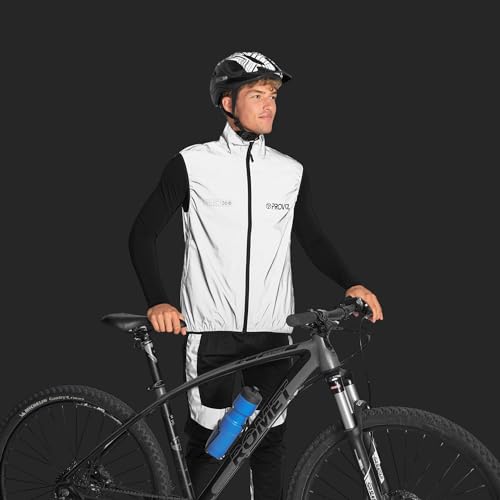 Proviz Men's REFLECT360 Waterproof Cycling Gilet Hi Visibility Reflective Bike Vest