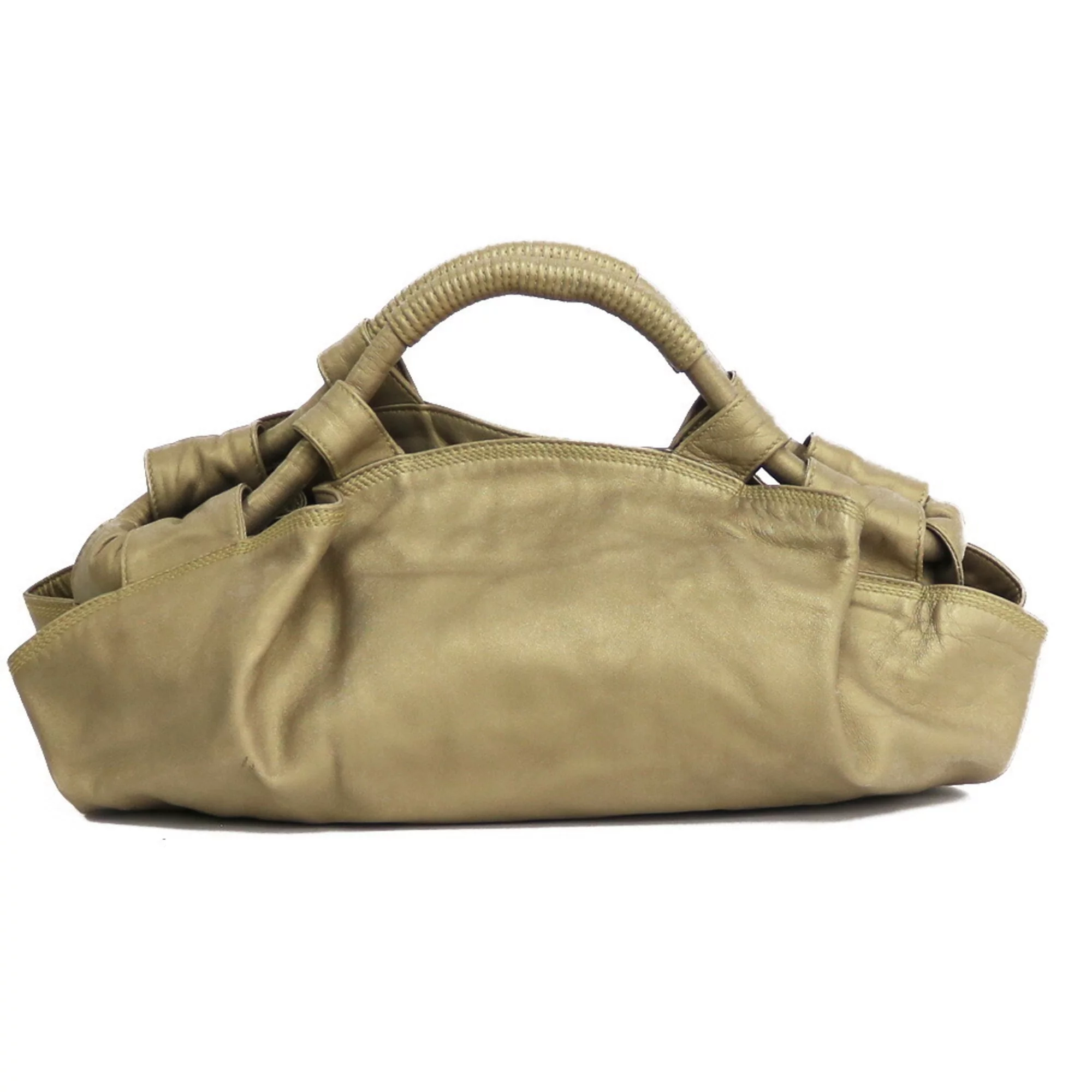 Pre-Owned Loewe LOEWE Nappa Aire Handbag Gold Ladies (Fair)