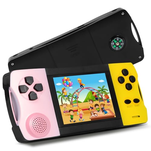 Handheld Games for Kids with 3.2'' Large Screen Preloaded 138 HD Classic Retro Video Games Support TV Output USB Rechargeable and AAA Battery Player Birthday Present
