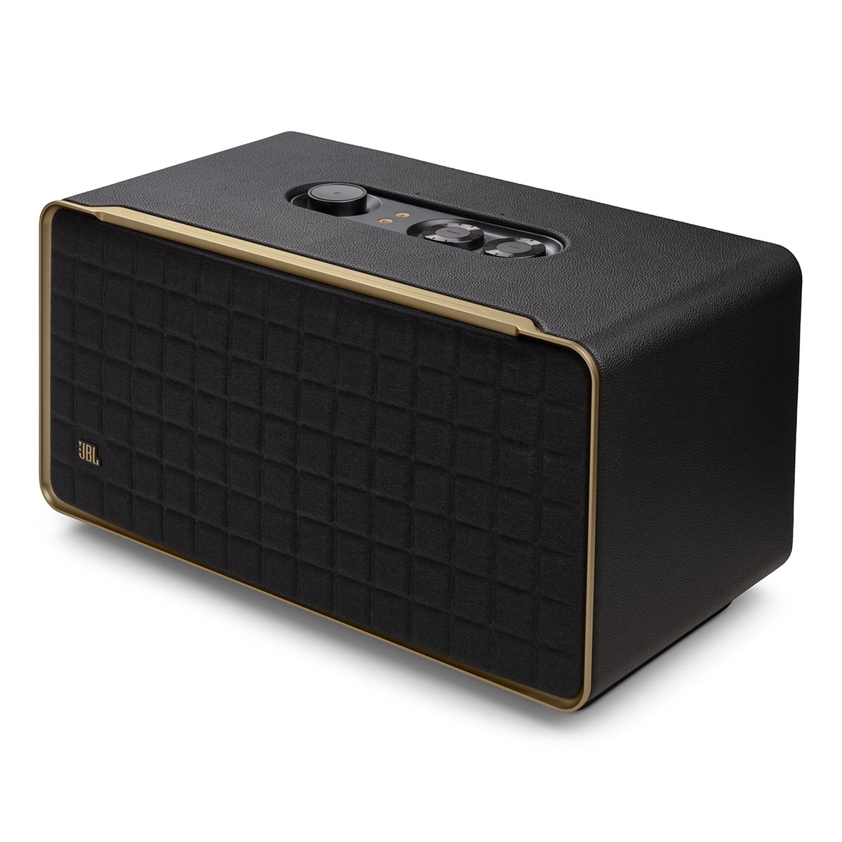 JBL Authentics 500 Wireless Bluetooth Speaker with Dolby Atmos Music (Black/Gold)