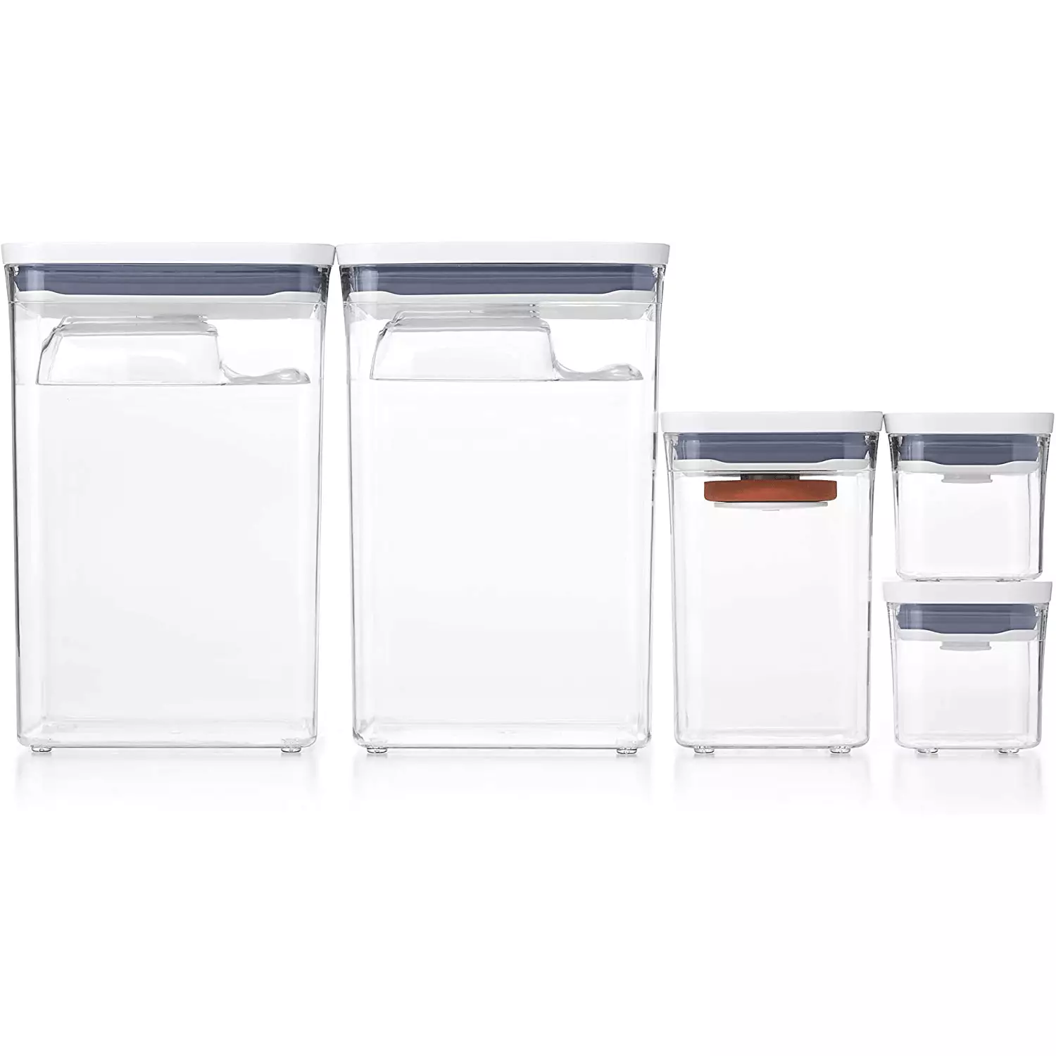 OXO 11236500 Good Grips 8 Piece POP Airtight Stackable Containers, Clear