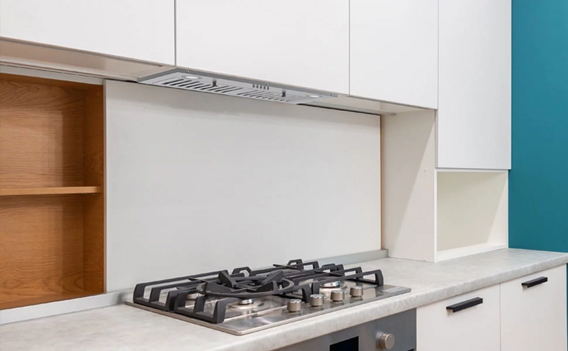 FIREGAS Range Hood 30 inch, Built-in Kitchen Hood with 3 Speed Exhaust Fan, Ducted/Ductless Range Hood, Stainless Steel Range Hoods with Light