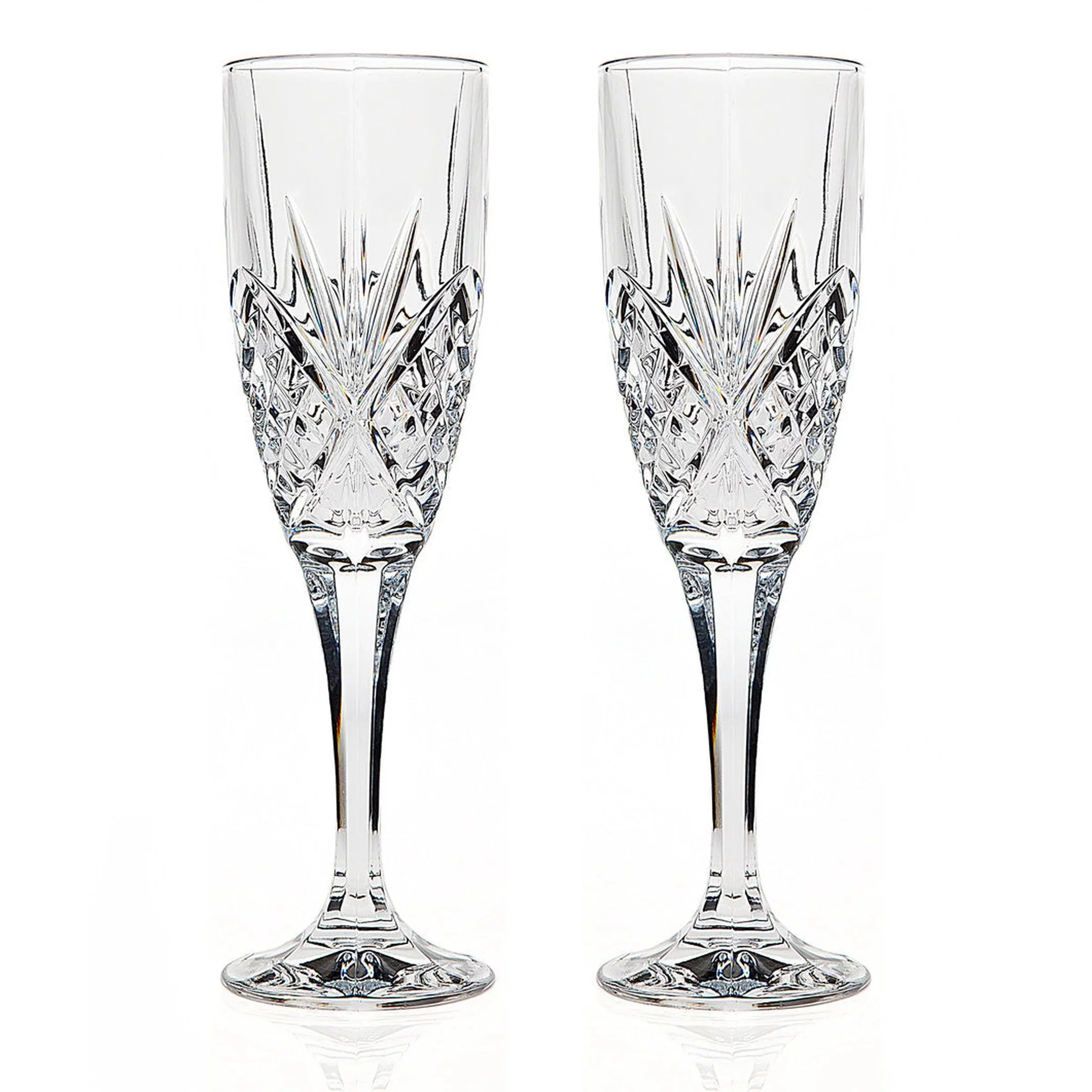 Dublin Crystal Flute Glass 6oz, Set of 2