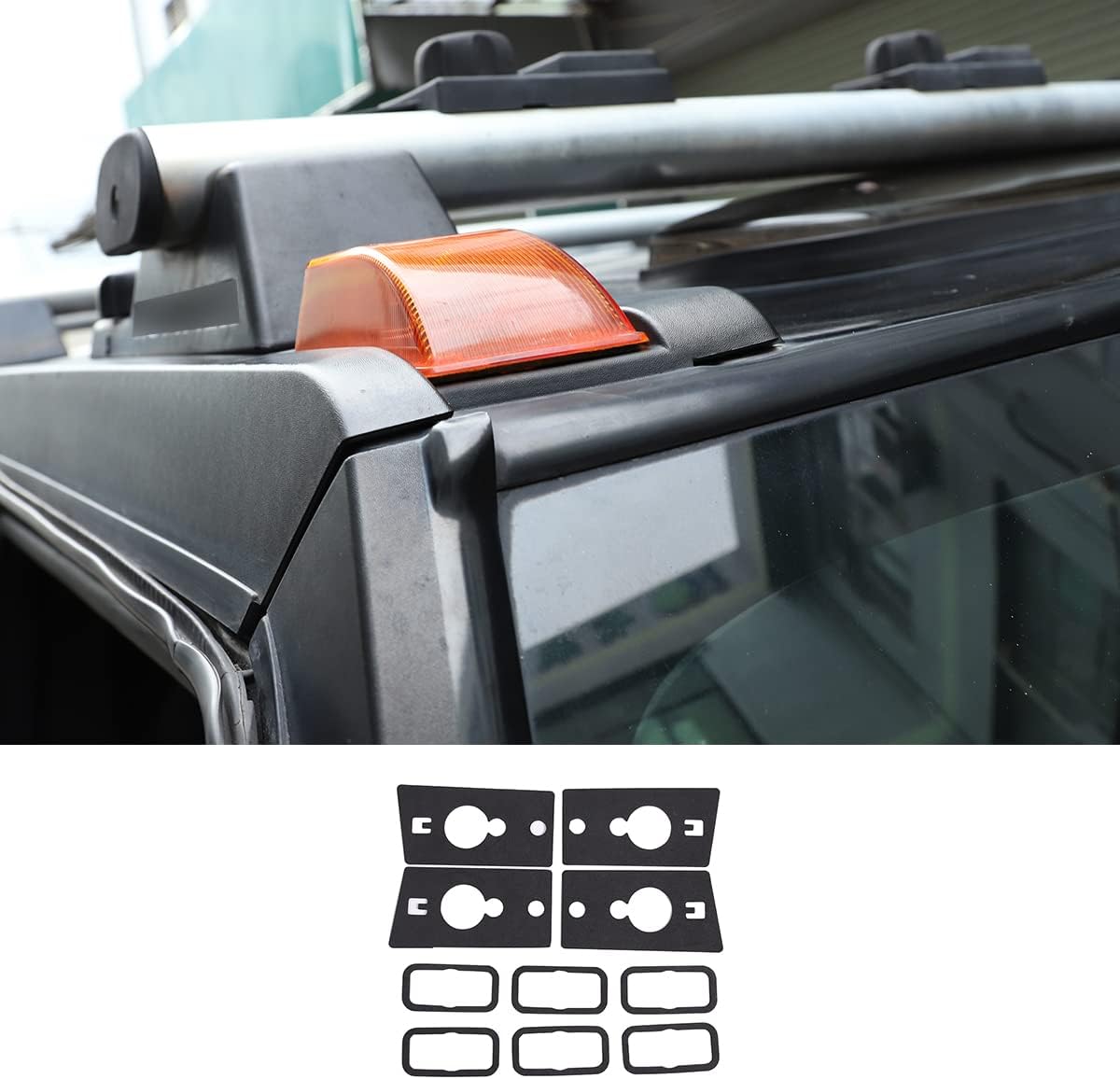Roof Cab Marker Light Gasket Clearance Running Light Lamp Seal Set Compatible with Hummer H2 2003-2009