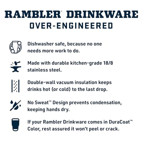 YETI Rambler 46 oz Bottle, Vacuum Insulated, Leakproof, Stainless Steel with Chug Cap