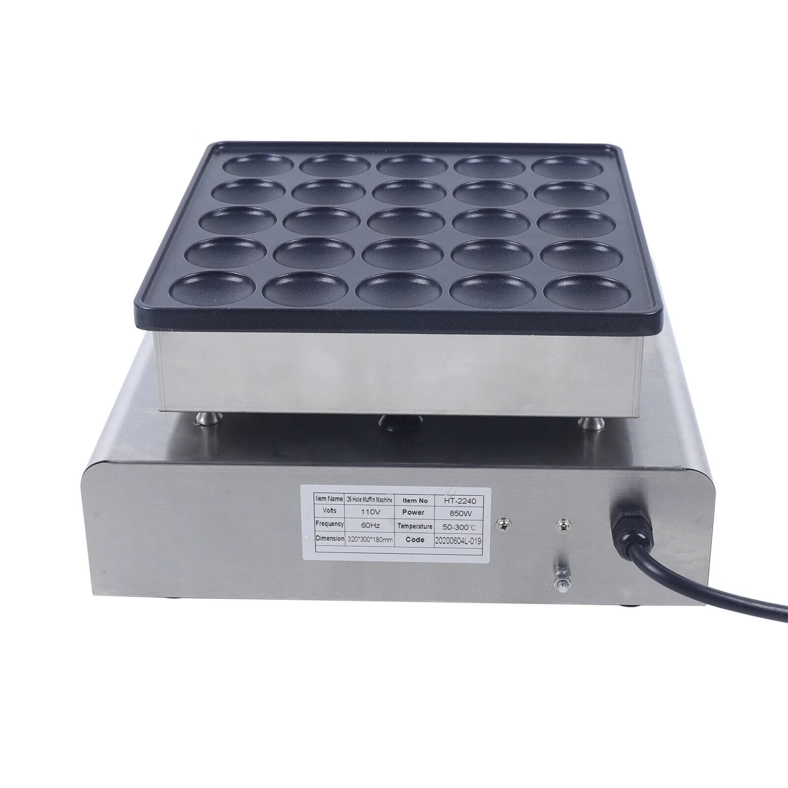 TFCFL Pancake Baker Maker Home Commercial Electric Rust-Proof Time Control Aluminum