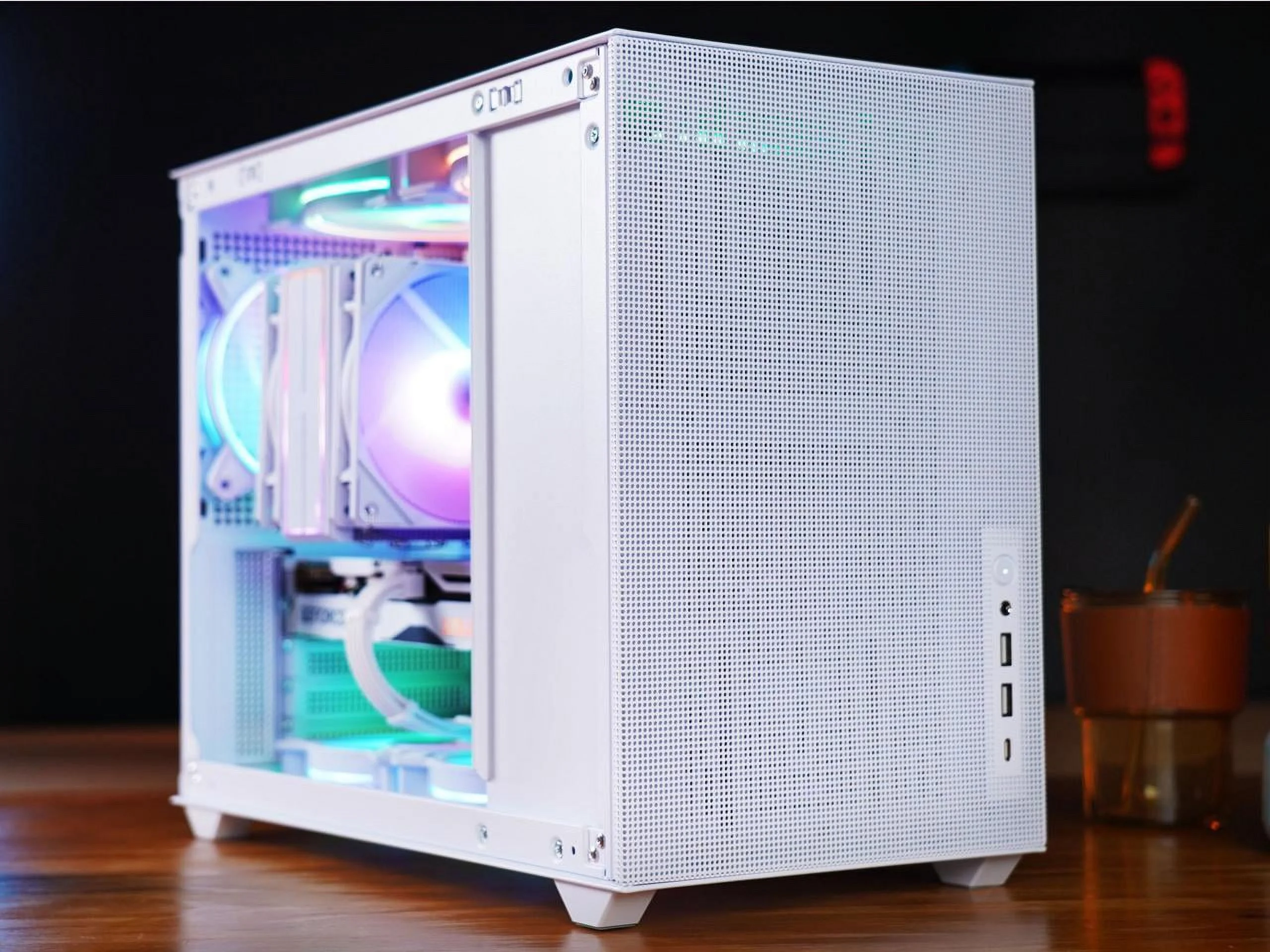SAMA IM01 Pro Mini Micro ATX Tower Computer Case Tempered Glass Side Simple Mini-ITX Computer Case Support 355mm GPU,Max CPU Cooler 166mm