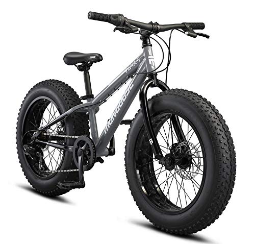 Mongoose Argus Trail or ST Fat Tire Mountain Bike, 20, 24 or 26 Inch Bike for Kids and Adults, 7 or 16 Speed, Aluminum or Steel Frame, Knobby Mountain Fat Tires, Mechanical Disc Brakes
