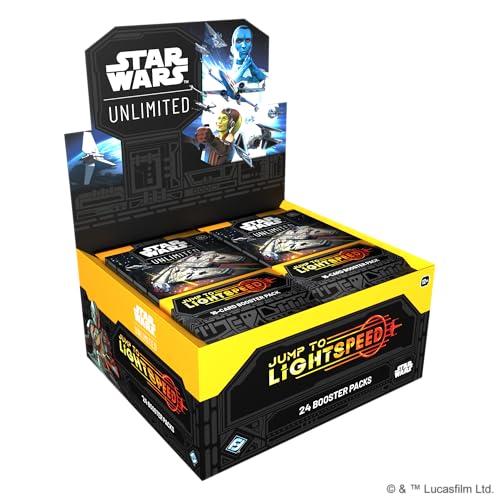 Star Wars: Unlimited TCG Jump to Lightspeed Booster Display (Set of 24 Booster Packs) - Trading Card Game for Kids & Adults, Ages 12+, 2+ Players, 20 Min Playtime, Made by Fantasy Flight Games