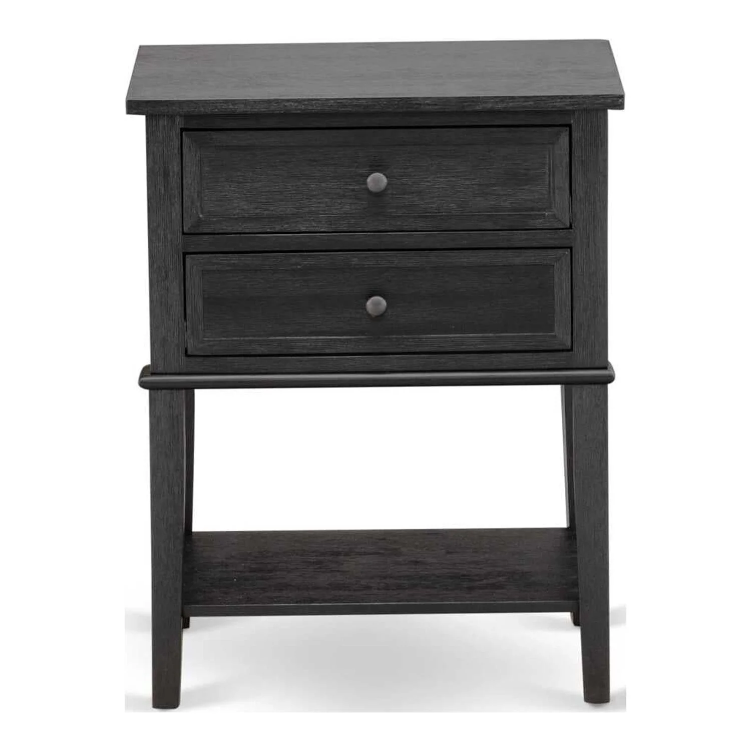 East West Furniture Granbury 3 Pieces Wood Queen Bedroom Set in Black/Brown