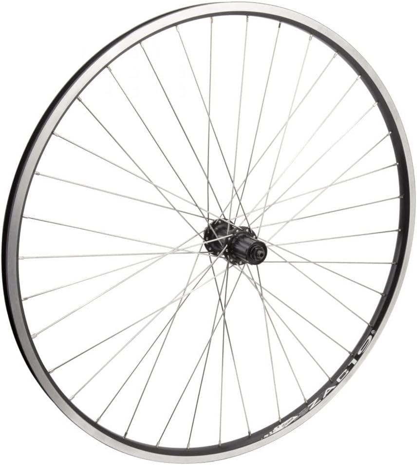 Wheel Master 700c Rear Wheel - Quick-Release, 36H, 8-Speed Cassette Hub, Black (MSW)/Black/Steel