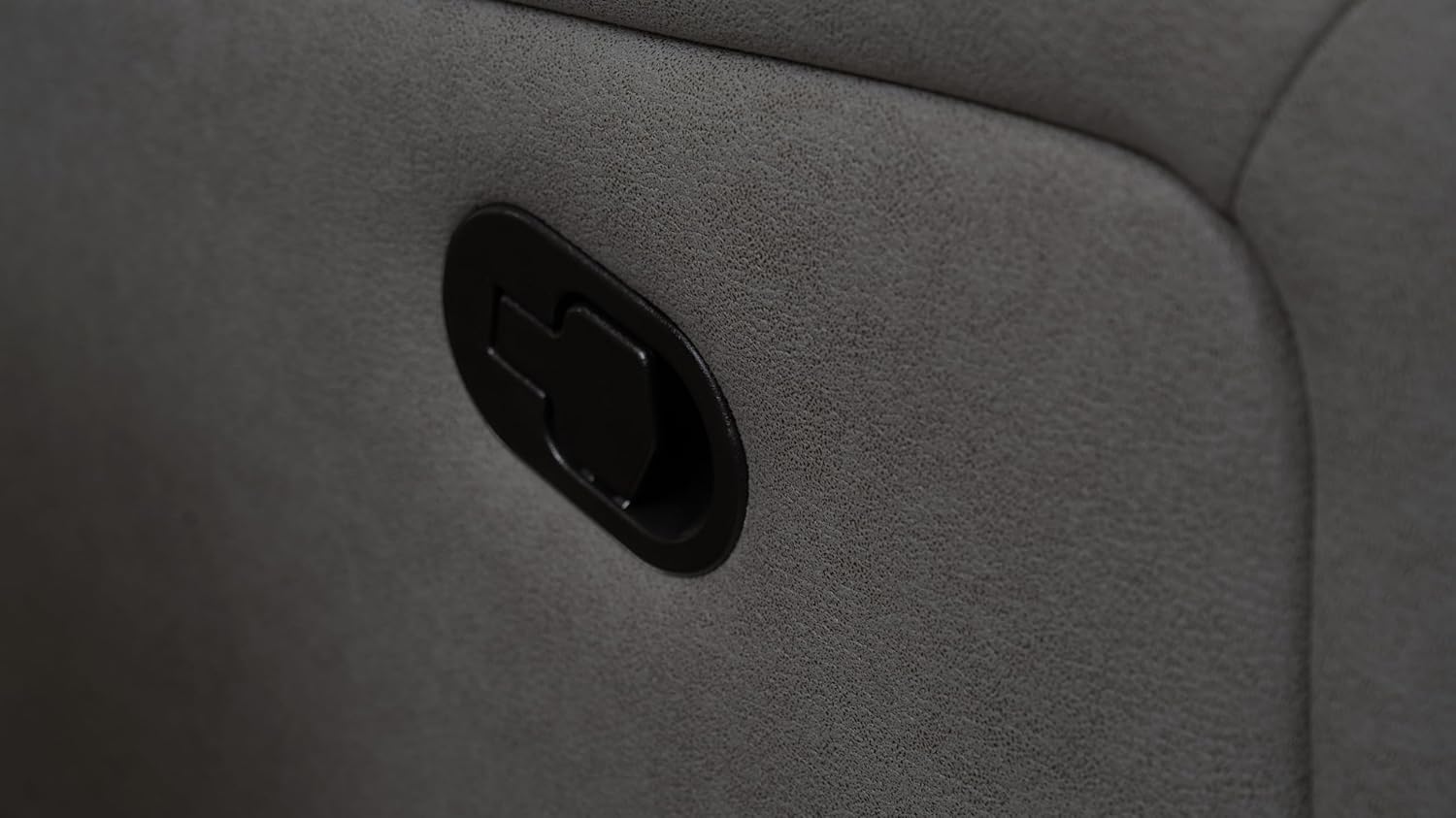 Abbyson Living Margaret 3PC Fabric Manual Reclining Sofa Collection, Charcoal Living Room Set